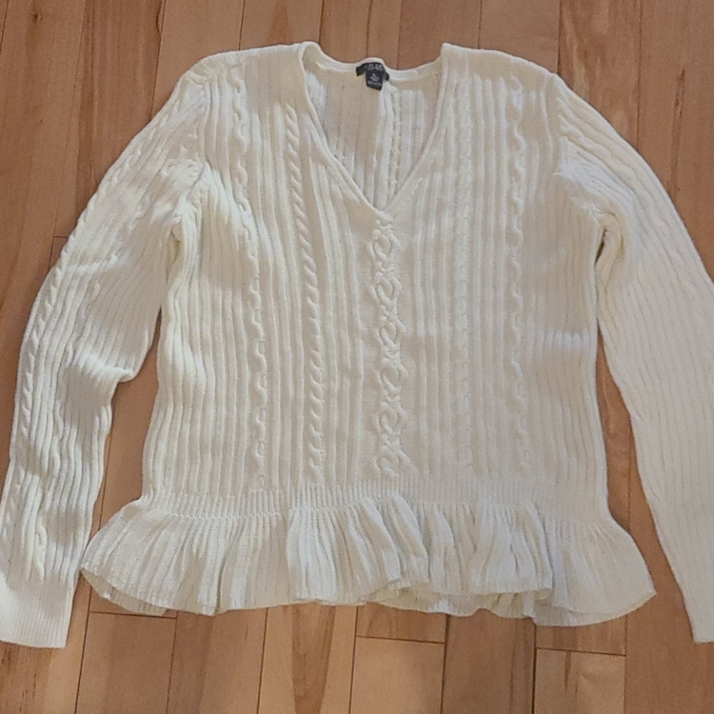 Chaps white sweater